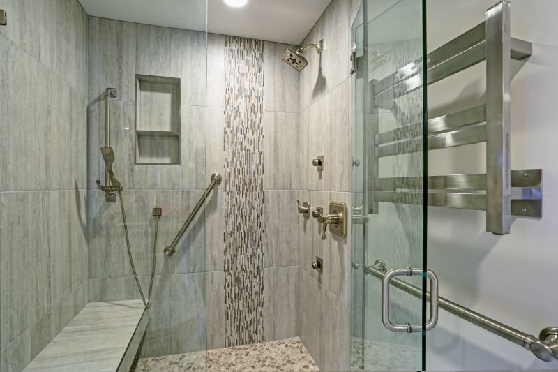 Corner Shower with Sliding Doors